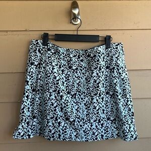 Tranquility Floral Athletic Skort - Size L Athleisure Stretchy Comfy Activewear
